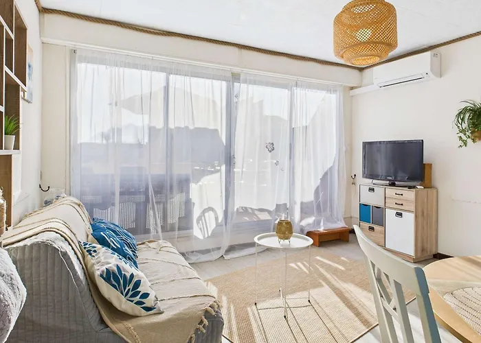 Climatisé Avec Parking à Marseillan-plage - Fr-1-326-849 Appartement Marseillan (Herault)